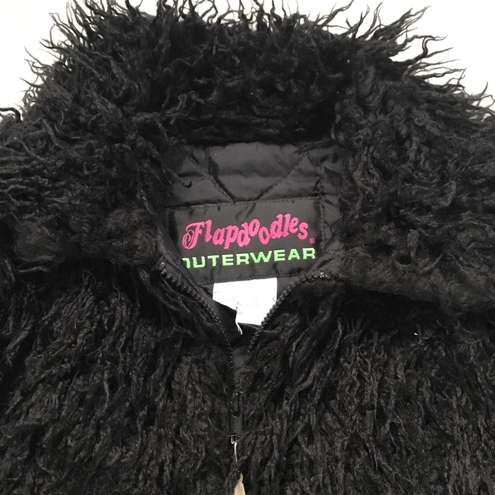 Like new boutique Flapdoodles poodle fur coat Sz 7 - Picture 5 of 5